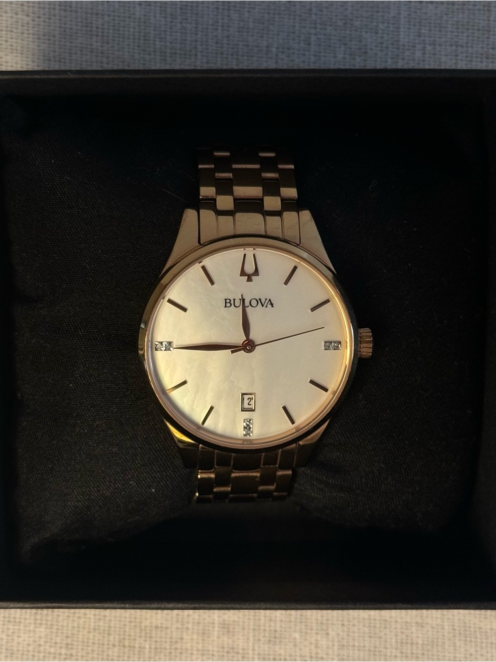 Bulova Women's Classic diamond-accented watch (model 97P152)